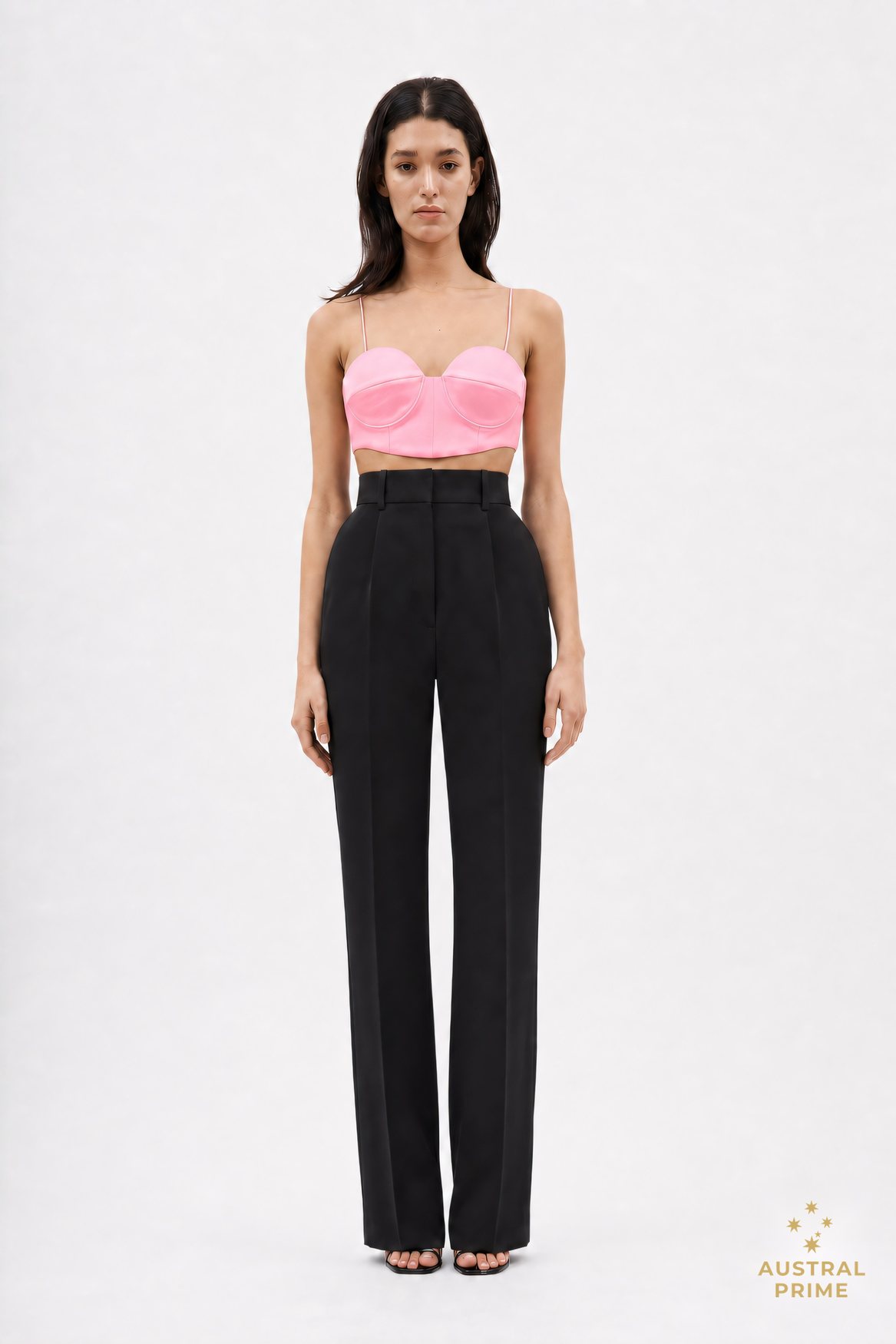 Alex Perry Tora Bra Top — Pink
