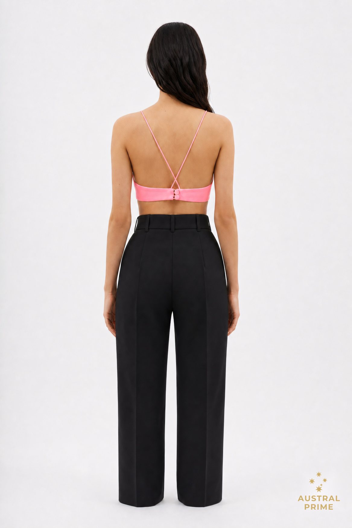 Alex Perry Tora Bra Top in pink — image 2 of 2