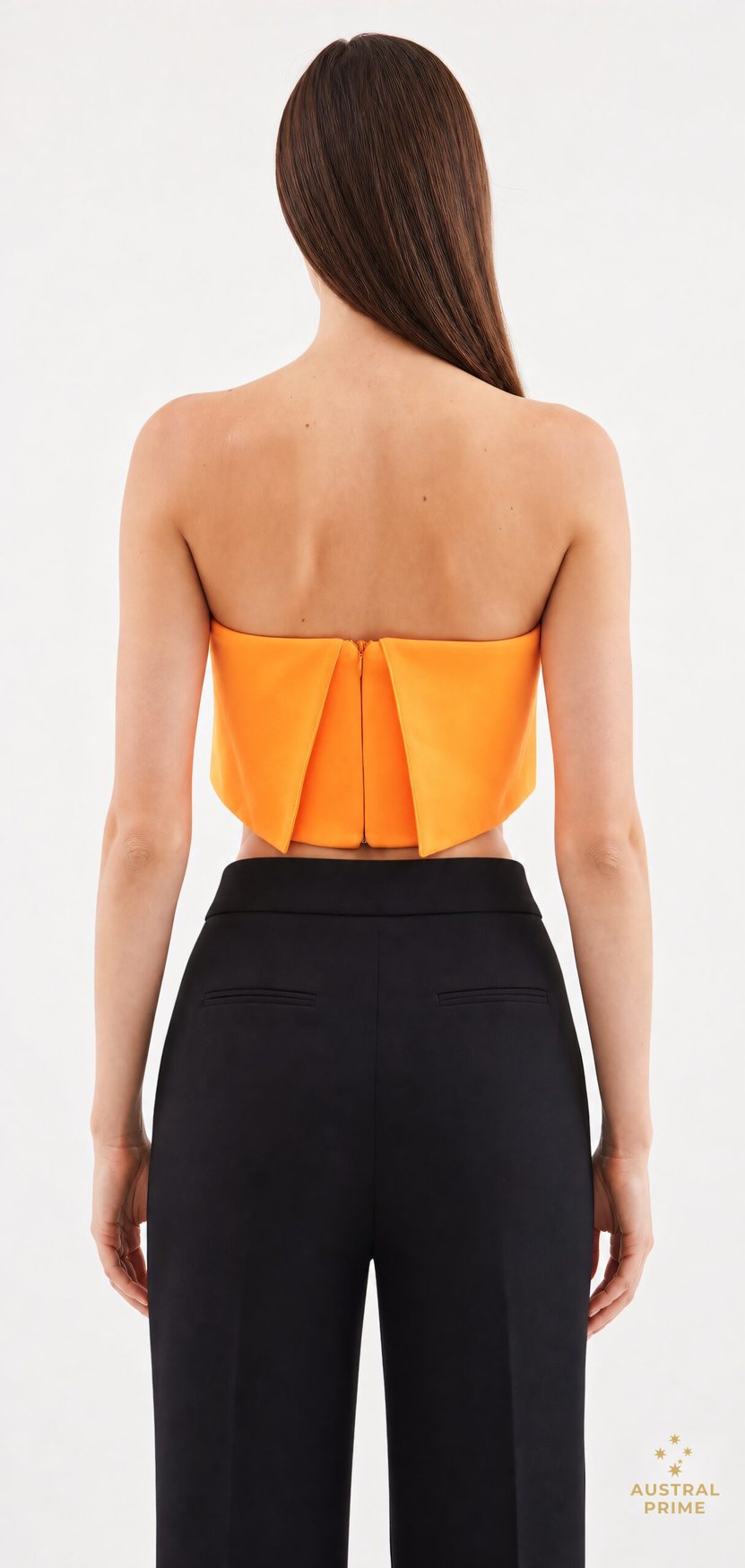 Alex Perry Zak Cuff Crop in orange — image 2 of 2