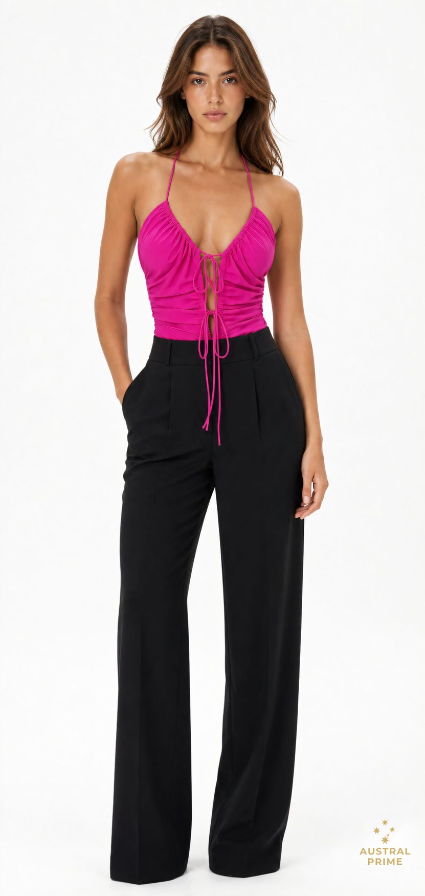 AMAZUIN Asya Bodysuit — Purple Pink