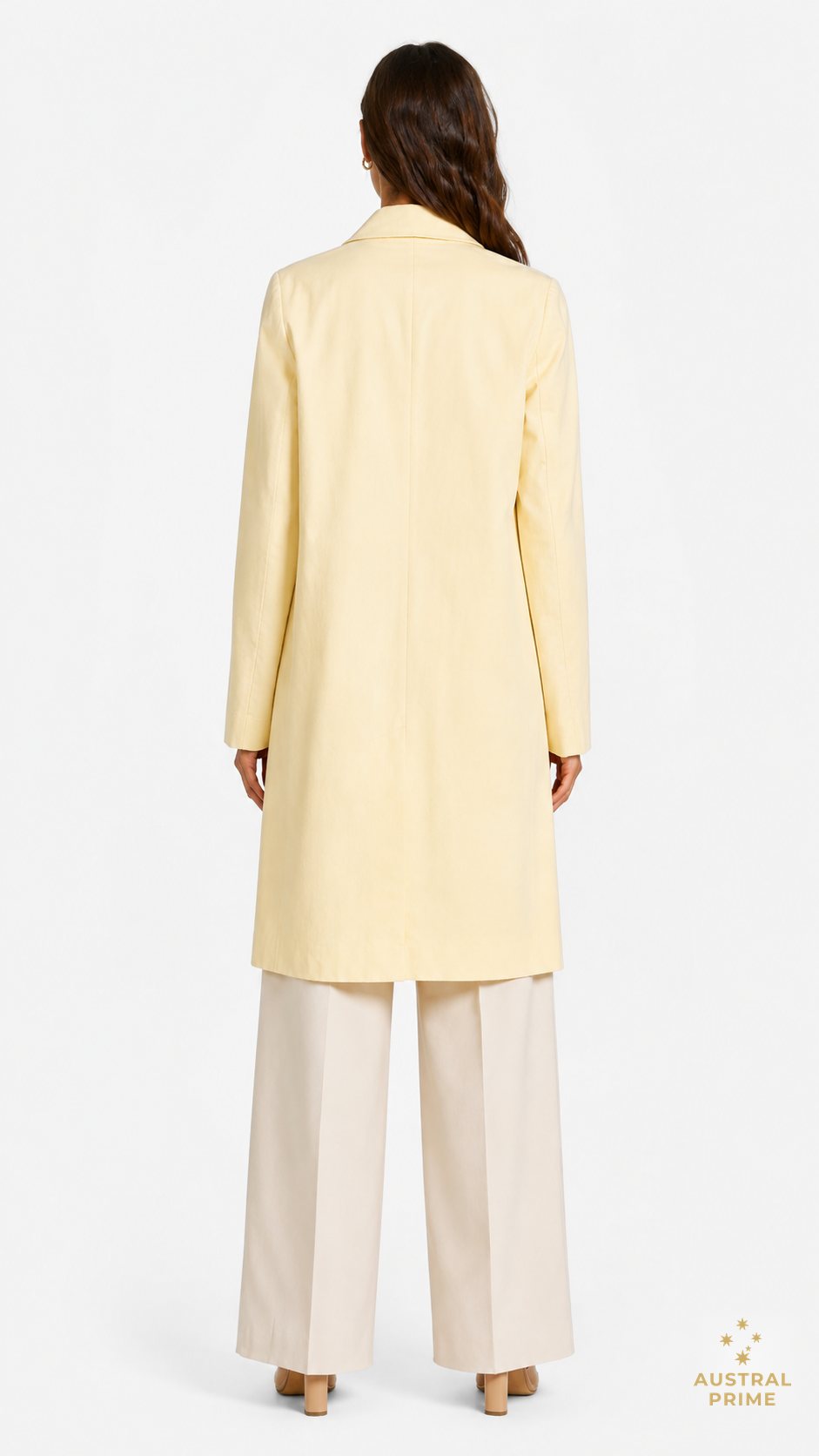 Christopher Esber Cotton Button Long Jacket in yellow — image 4 of 4