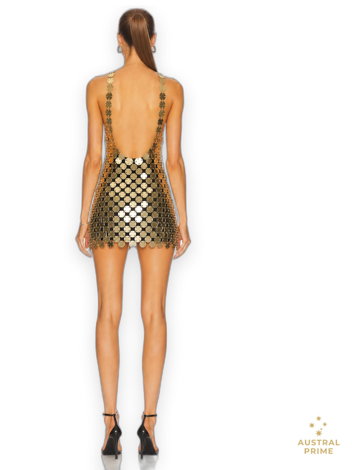 Fannie Schiavoni Kaia Dress in gold — image 2 of 2