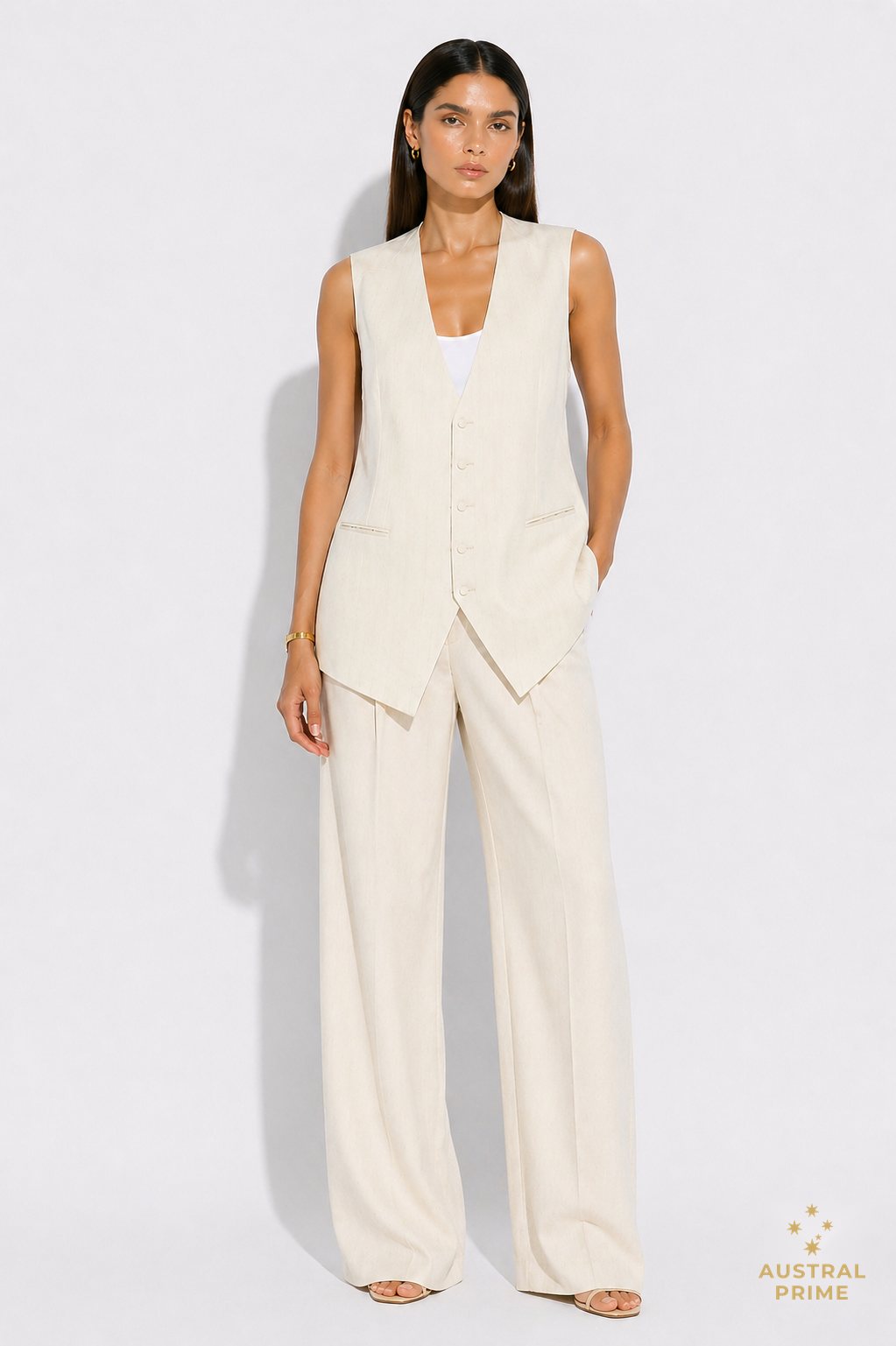 Petar Petrov Wali Straw Waistcoat — image 2 of 4