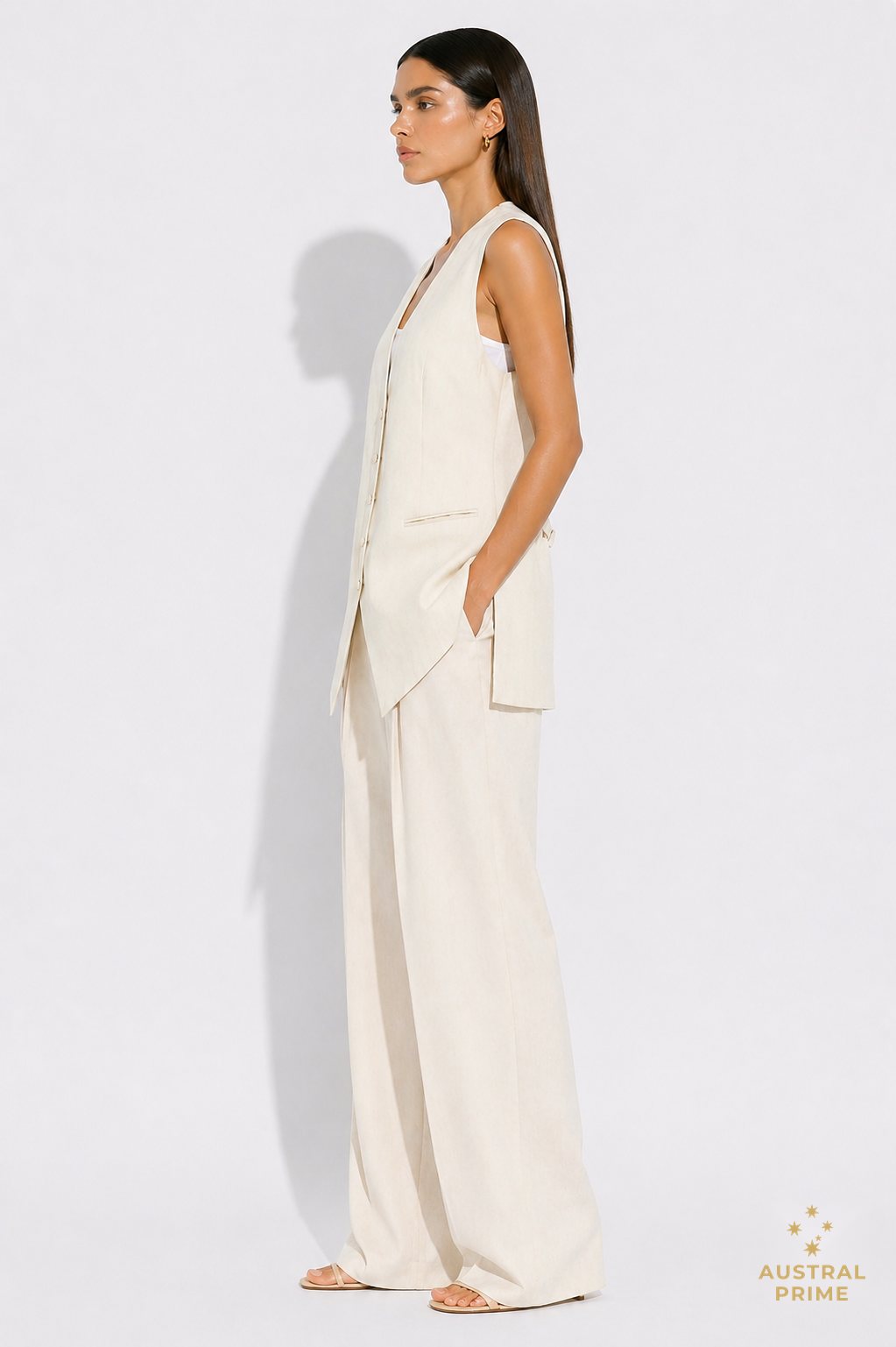 Petar Petrov Wali Straw Waistcoat — image 3 of 4