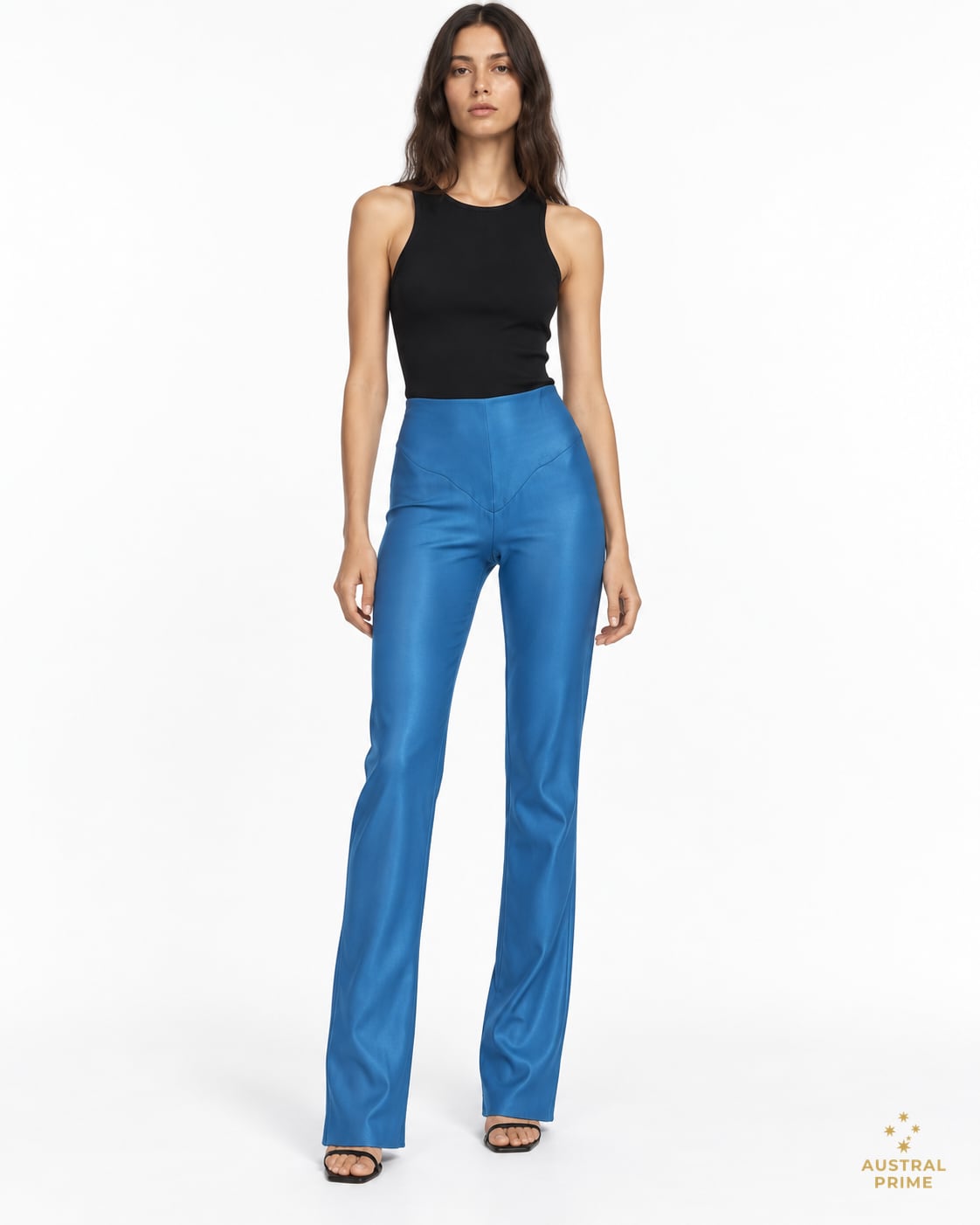 Supriya Lele Straight Leggings — Blue