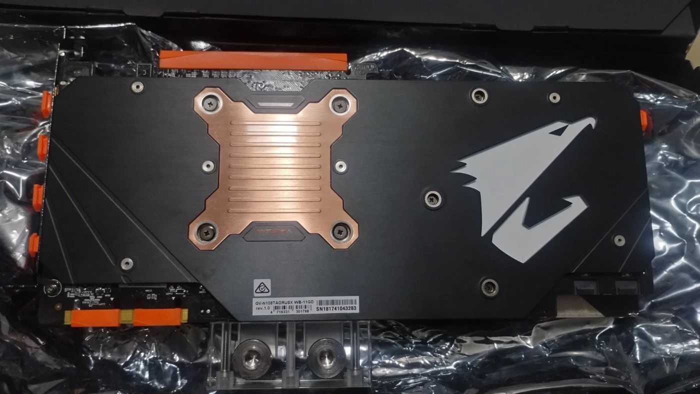 Backplate with copper GPU reinforcement and AORUS eagle