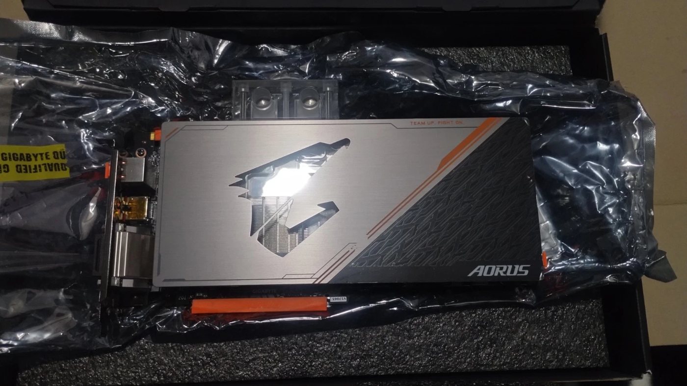 Card in its protective bag inside the retail box
