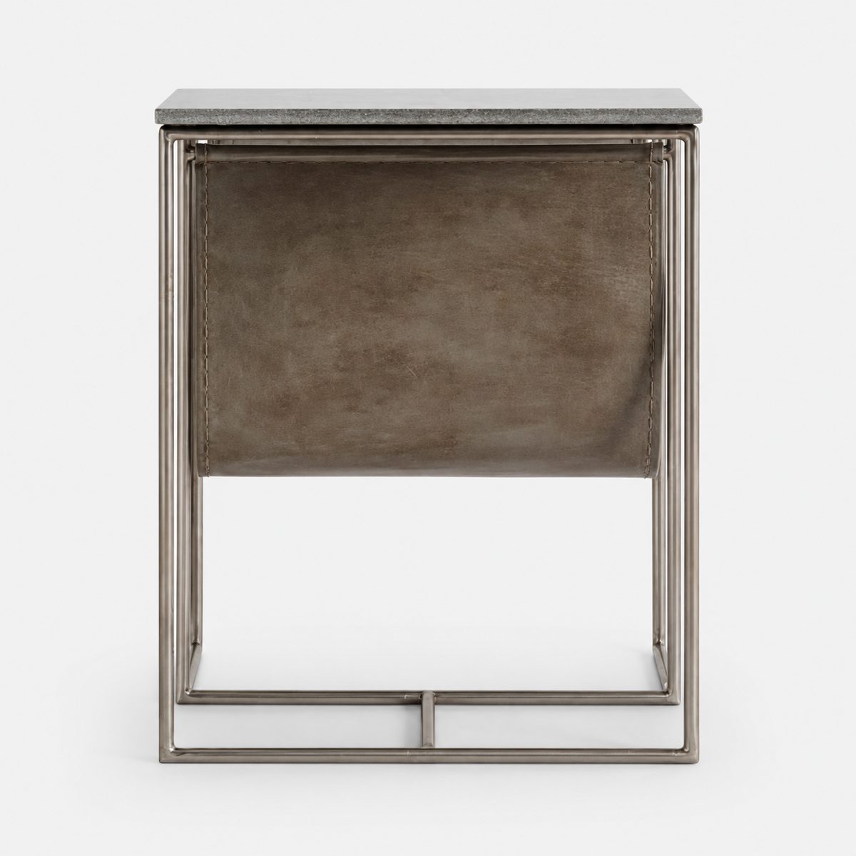Kildare magazine side table — angle view