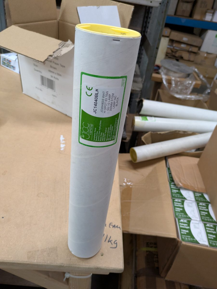 JCC JC14040 Mainline track spotlight with Hi-Spot 63 75W GU10 lamp — surplus UK stock