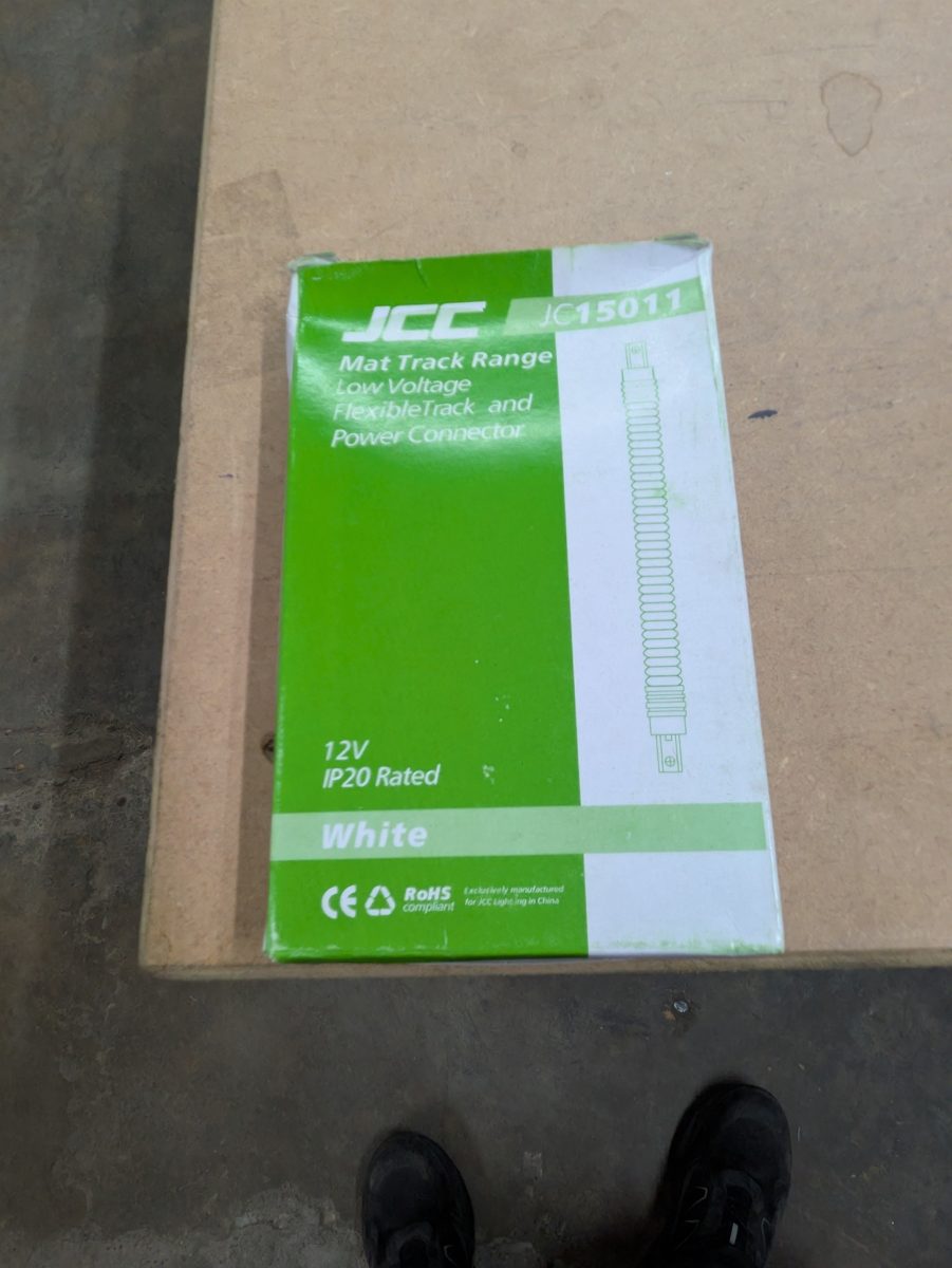 JCC JC15011 MAT Track Flexible Track & Power Connector, white — surplus UK stock
