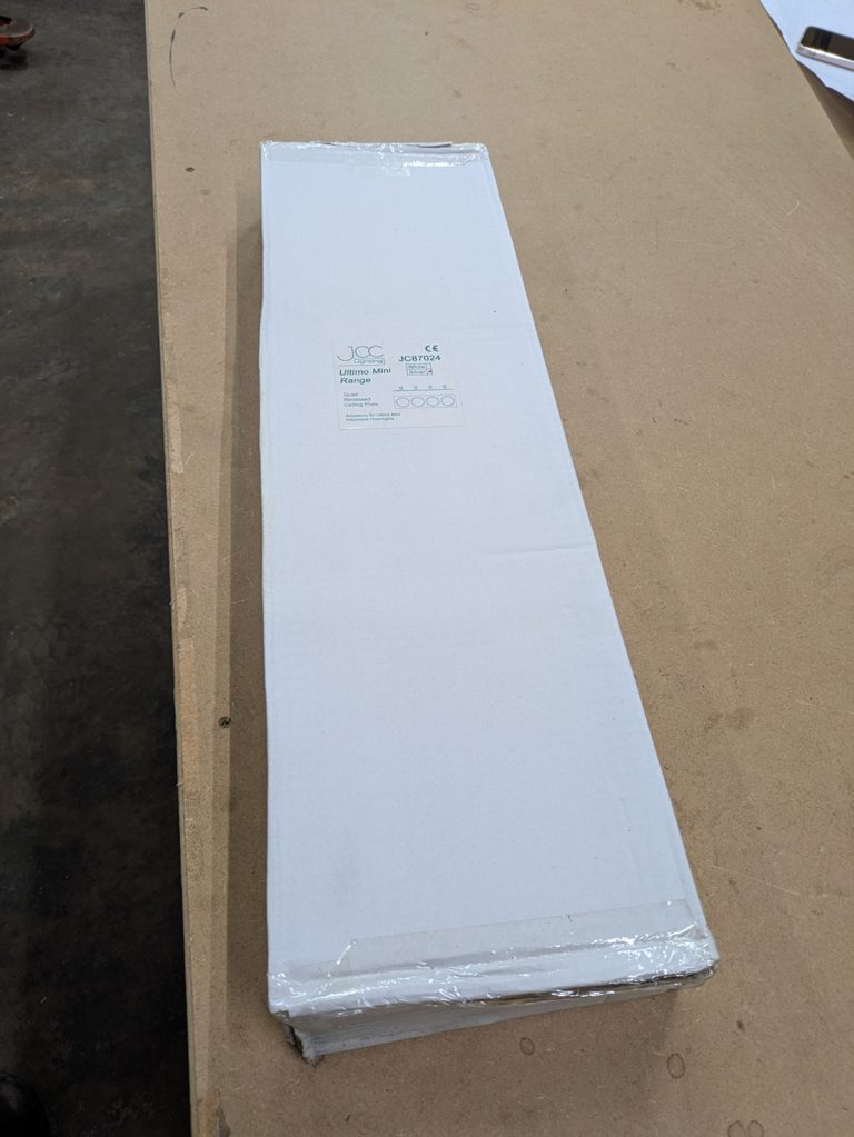 JCC JC87024 Ultimo Mini quad recessed ceiling plate — surplus UK stock (batch 1)