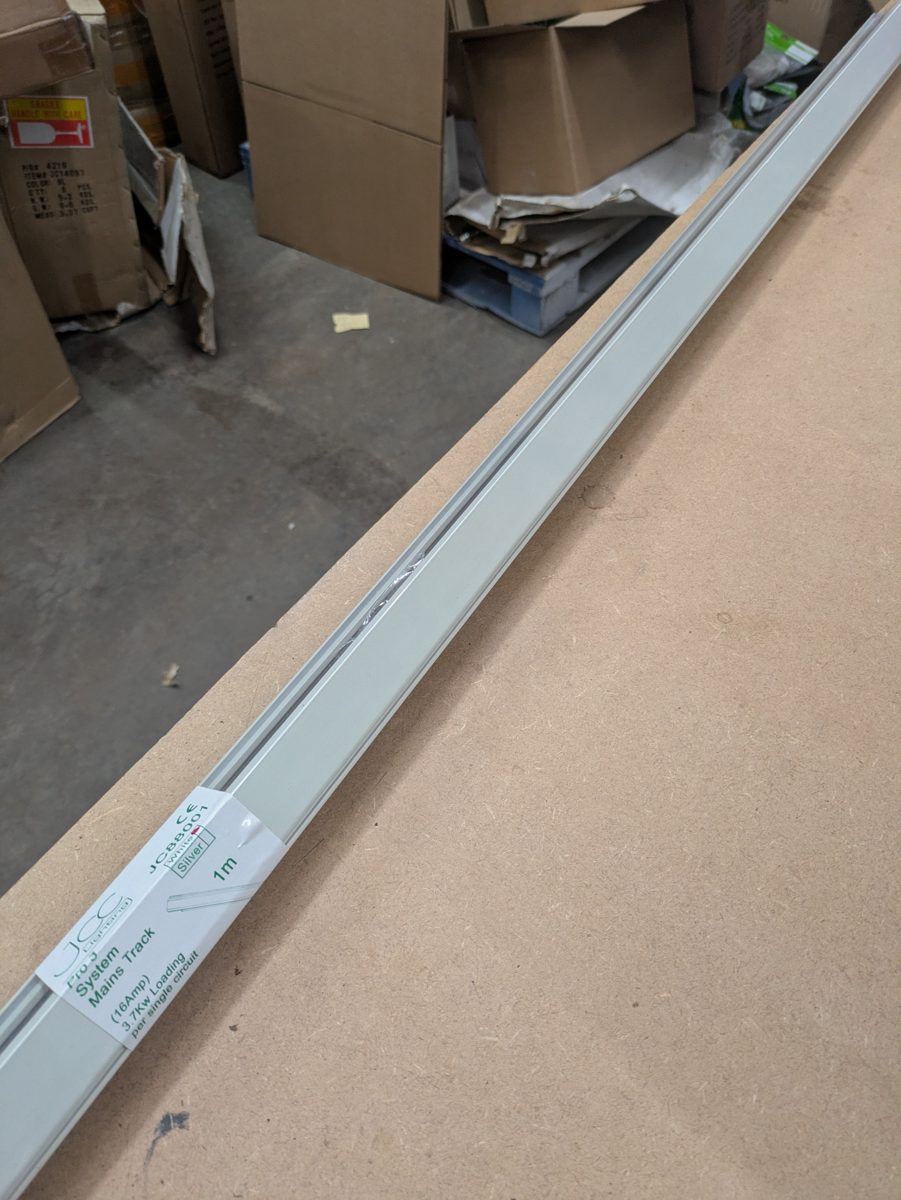 Pro System Mains Track (1m, white) white — surplus UK stock JC88001